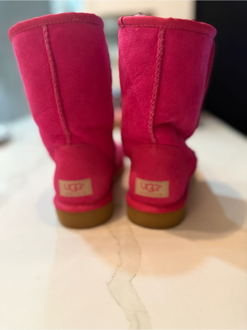 UGG Classic Mid Calf Boots in Bright Pink